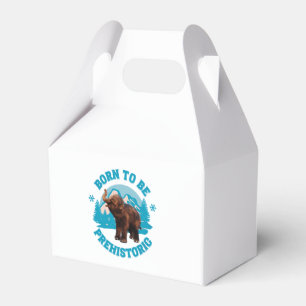 Cute Baby Mammoth Prehistoric Kids Birthday Favour Box