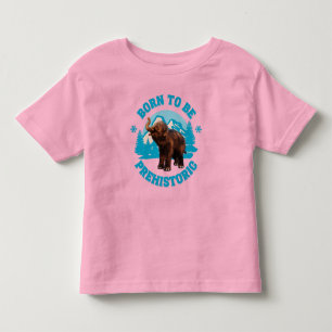 Cute Baby Mammoth Prehistoric Kids Birthday Toddler T-Shirt