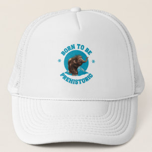 Cute Baby Mammoth Prehistoric Kids Dino Trucker Hat