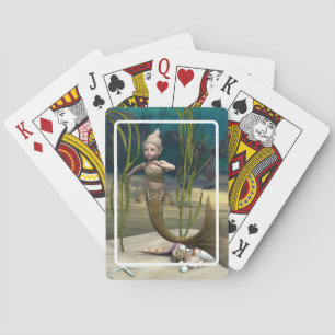 Cute Baby Mermaid Playing Cards