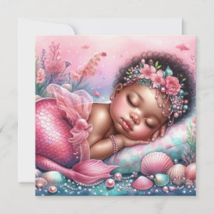 Cute Baby Mermaide Card