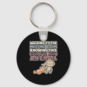 Cute baby monkey meme kawaii japanese macaque key ring