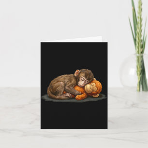 Cute baby monkey punch meme men women Cute baby mo Card