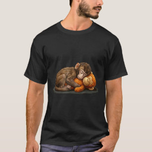 Cute baby monkey punch meme men women T-Shirt