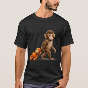 Cute baby monkey punch meme women men Cute baby mo T-Shirt