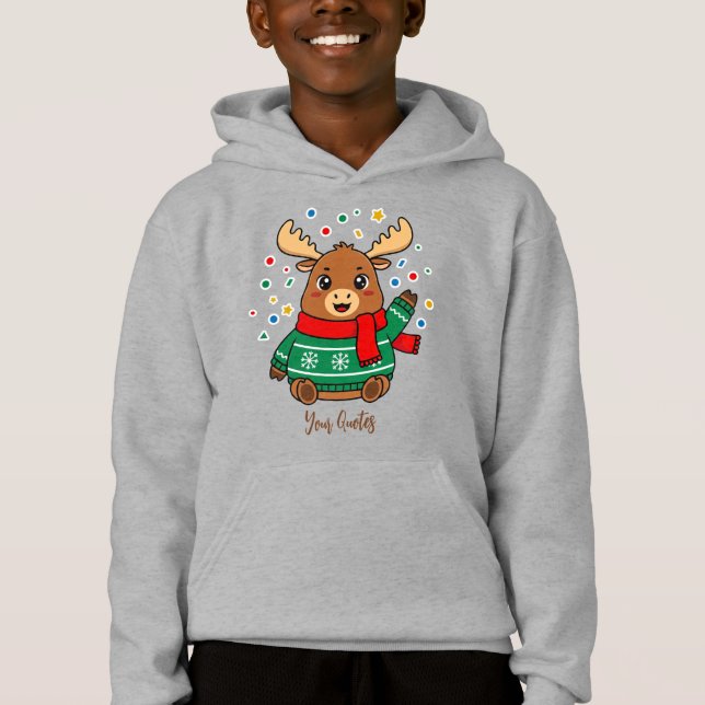 Cute Baby Moose Hello (Front)