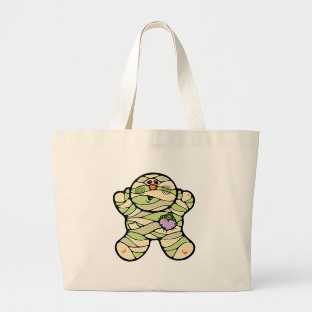 cute baby mummy large tote bag (Front)