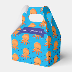 Cute Baby Octopus Blue Ocean Custom Favour Box