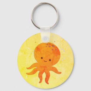 Cute Baby Octopus Cartoon Key Ring
