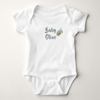 Cute Baby Olive  Baby Bodysuit