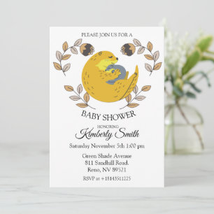 Cute Baby Otter Baby Shower Invitation