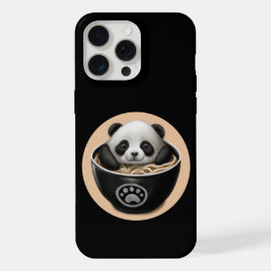 Cute Baby Panda Bear Bathing In A Bowl Of Ramen iPhone 15 Pro Max Case