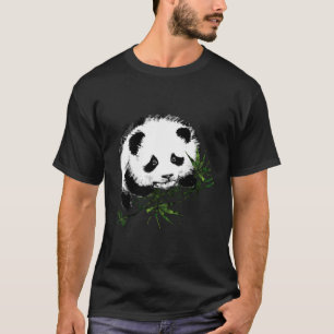 Cute Baby Panda Bear With Bamboo T-Shirt