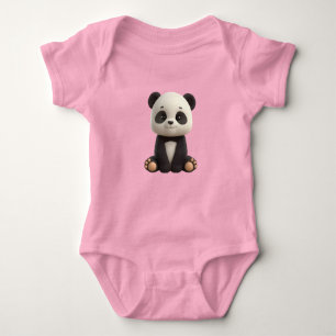 Cute Baby Panda Bodysuit