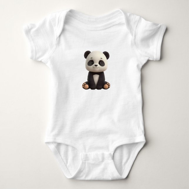Cute Baby Panda Bodysuit (Front)