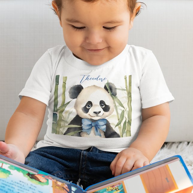 Cute Baby Panda Boy Baby T-Shirt (Creator Uploaded)