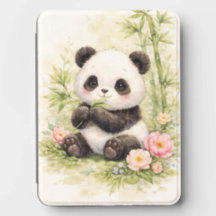 Cute Baby Panda Floral Wallet Case | Kawaii Panda