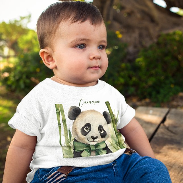 Cute Baby Panda Gender Neutral Baby T-Shirt (Creator Uploaded)