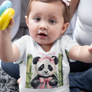 Cute Baby Panda Girl T-Shirt