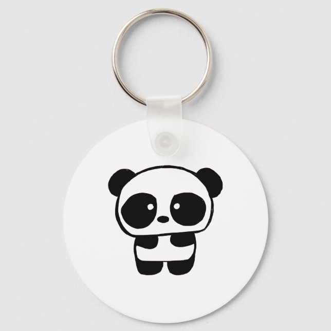 Cute Baby Panda Key Ring (Front)