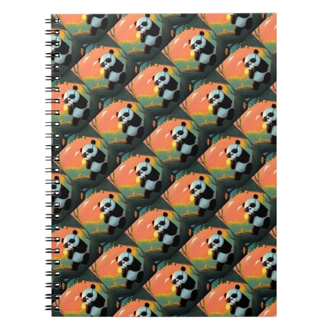Cute Baby Panda Notebook (Front)