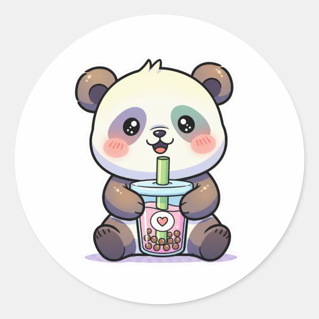 cute baby panda sticker (Front)