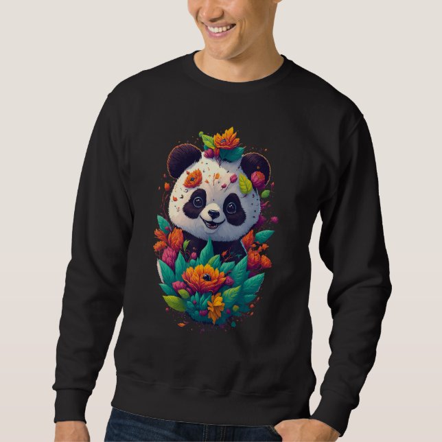 Cute baby panda sweatshirt (Front)