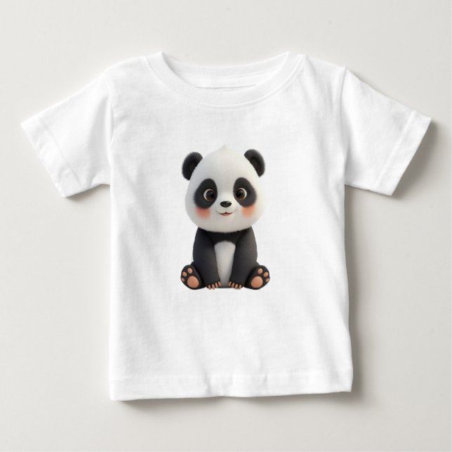 Cute Baby Panda T-Shirt (Front)