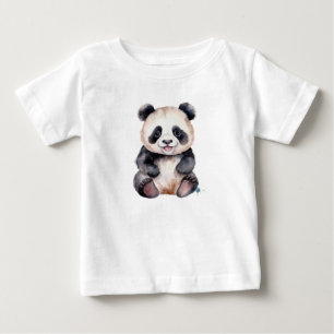 Cute baby panda watercolor T-Shirt