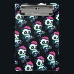 Cute Baby Panda with mohawk | Skater Panda Mini Clipboard<br><div class="desc">Cute and Colourful Print Design, Cute Baby Panda with mohawk | Skater Panda is a Perfect gift for Panda lovers. Whether it’s for a for a dad, mum, brother, sister, teacher, student, boys, girls, kids – this design is perfect for everyone. Grab this Cute and colourful Print Design, Baby Panda...</div>