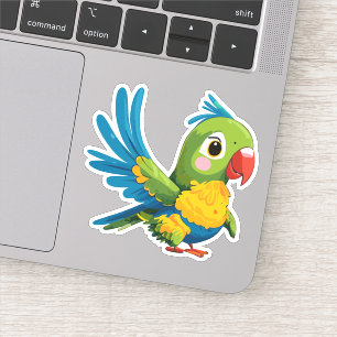 Cute Baby Parakeet Cartoon Charactor