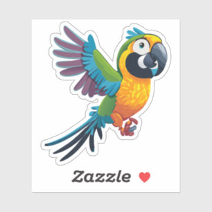 Cute Baby Parakeet Cartoon Charactor