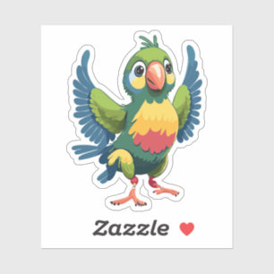 Cute Baby Parakeet Cartoon Charactor