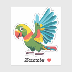 Cute Baby Parakeet Cartoon Charactor