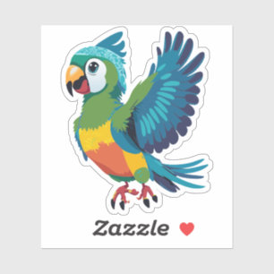 Cute Baby Parakeet Cartoon Charactor