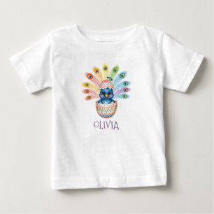 Cute Baby Peacock Hatching from Easter Egg T-Shirt