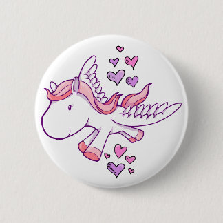 Cute Baby Pegasus  Button
