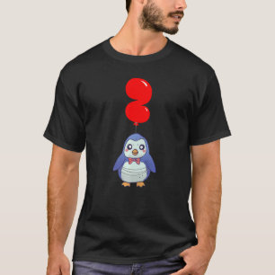 Cute Baby Penguin 2nd Birthday Kids Balloon Part T-Shirt
