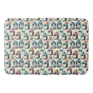 Cute Baby Penguin Bath Mat