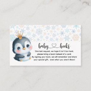 Cute Baby Penguin Book request Enclosure Card