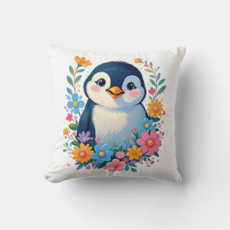 cute baby penguin cushion