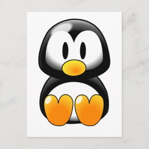 Cute Baby Penguin - Customizeable Postcard
