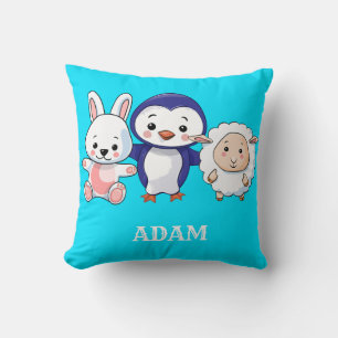 Cute Baby Penguin & Friends Cushion