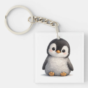 Cute Baby Penguin – Soft & Adorable Design Key Ring