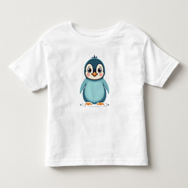 Cute Baby Penguin Toddler T-Shirt (Front)