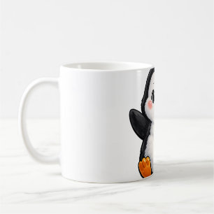 Cute Baby Penguin Waving Cartoon Character Kids Ka Coffee Mug