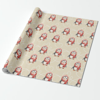 Cute Baby Penguin Wrapping Paper