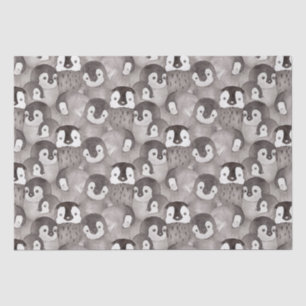 Cute Baby Penguins Pattern  Tissue Paper