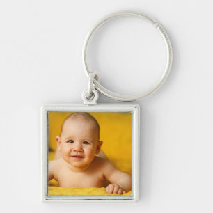 Cute Baby Photo Premium Key Ring