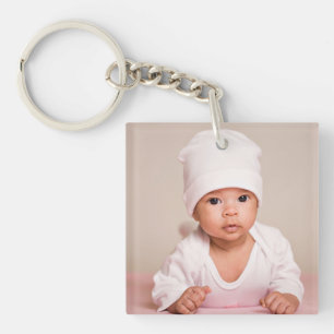 Cute Baby Photo Premium Key Ring